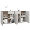 vidaXL Buffet Gris béton 160x36x75 cm Bois d'ingénierie