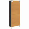 vidaXL Haut Armoire 2 pcs Ch&ecirc;ne noir Bois d'ing&eacute;nierie