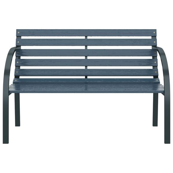vidaXL Banc de jardin 120 cm Gris Bois