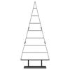 vidaXL Arbre de No&euml;l en m&eacute;tal avec support Noir 150 cm Acier