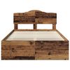 vidaXL Cadre de lit Bois ancien 135 x 190 cm Bois de pin massif