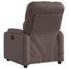 vidaXL Fauteuil de massage inclinable électrique marron similicuir