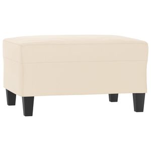 vidaXL Repose-pied Beige 70x55x41 cm Tissu microfibre