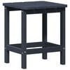 vidaXL Table d'appoint Bleu marine 38 x 38 x 46 cm Poly&eacute;thyl&egrave;ne