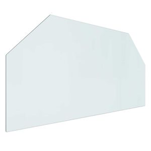 vidaXL Plaque en verre de chemin&eacute;e Transparent 100 x 50 cm Verre