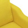 vidaXL Ensemble de canap&eacute;s 4 pcs avec coussins jaune clair tissu