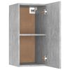 vidaXL Meuble TV Gris b&eacute;ton 30,5x30x60 cm Bois d&rsquo;ing&eacute;nierie