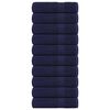 vidaXL Serviettes de bain FROGN 10 pcs bleu marine 100x150 cm 360 g/m&sup2;