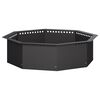 vidaXL Anneau de Braise Noir 80 x 80 x 25 cm Acier