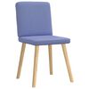 vidaXL Chaises &agrave; manger lot de 6 bleu jean tissu