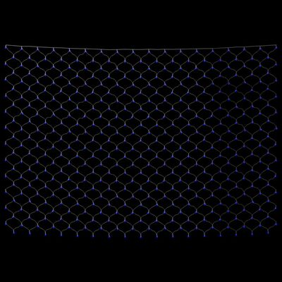 vidaXL Filet lumineux bleu de Noël 3x3 m 306 LED Intérieur/extérieur