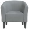 vidaXL Chaise cabriolet gris clair tissu