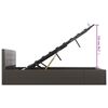 vidaXL Cadre de lit avec rangement hydraulique Similicuir 180x200 cm