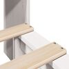 vidaXL Lit biblioth&egrave;que sans matelas blanc 100x200 cm bois massif