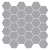 vidaXL Carreau hexagonal 10 pcs Gris 30 x 30 cm Polyur&eacute;thane et PET
