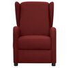 vidaXL Fauteuil de massage Rouge bordeaux Tissu