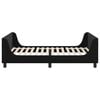 vidaXL Cadre de lit pour enfants avec tête de lit Noir 90 x 190 cm