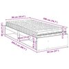 vidaXL Lit de jour avec matelas 90x200 cm bois de pin massif