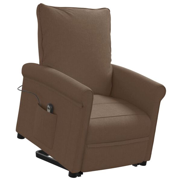 vidaXL Fauteuil Marron Tissu