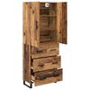 vidaXL Haut Armoire avec tiroir 2 pcs Bois Ancien 69,5 x 34 x 180 cm