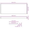 vidaXL Appui de fen&ecirc;tre Blanc 80 x 35 x 4,5 cm PVC