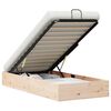 vidaXL Cadre de lit ottoman avec rangement Naturel 90 x 200 cm