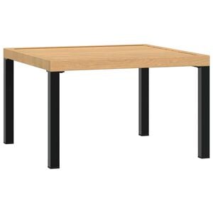 vidaXL Table basse de jardin noir 65x65x40 cm aluminium