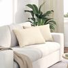 vidaXL Coussins de canap&eacute; 2 pcs Cr&egrave;me 60 x 40 cm