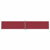 vidaXL Auvent lat&eacute;ral r&eacute;tractable Rouge 220x1200 cm