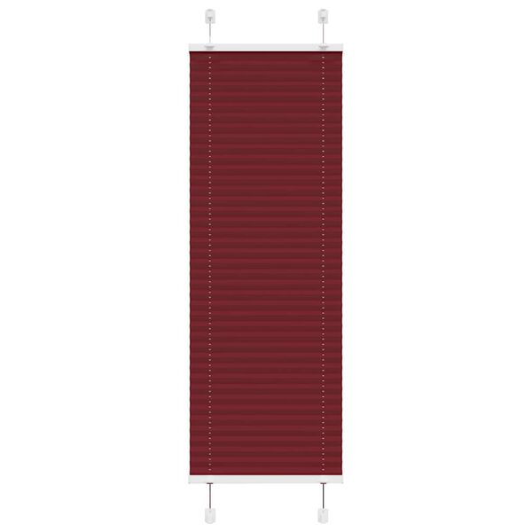 vidaXL Store pliss&eacute; rouge bordeaux 45x150 cm largeur du tissu 44,4 cm