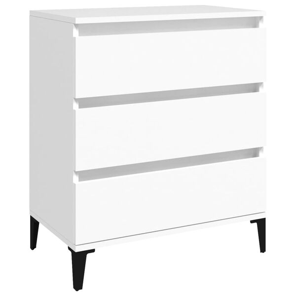 vidaXL Buffet Blanc 60x35x70 cm Bois d'ingénierie