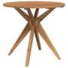vidaXL Table de jardin ronde &Oslash;85x75 cm bois d'acacia solide