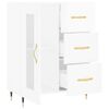 vidaXL Buffet Blanc brillant 69,5x34x90 cm Bois d'ingénierie