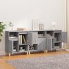 vidaXL Buffets 3 pcs sonoma gris 60x35x70 cm bois d'ing&eacute;nierie