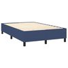 vidaXL Sommier &agrave; lattes de lit avec matelas Bleu 120x200 cm Tissu