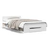 vidaXL Cadre de lit avec tiroir sans matelas blanc 75x190 cm