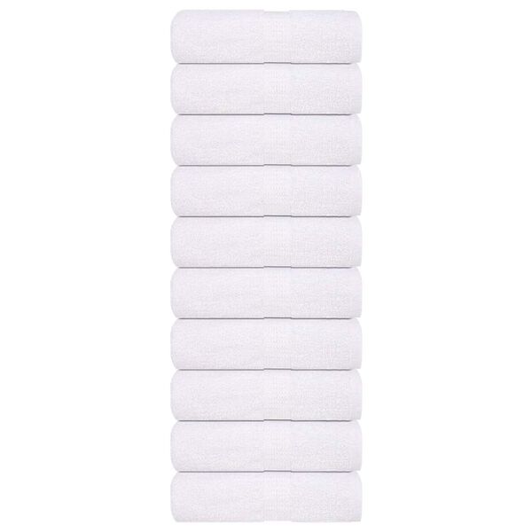 vidaXL Gants de toilette FROGN 10 pcs blanc 15x21 cm 360 g/m&sup2;