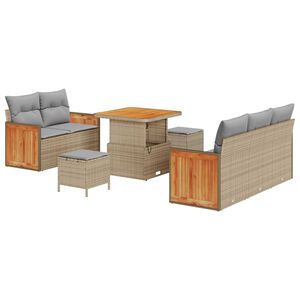 vidaXL Ensemble de canap&eacute; de jardin 10 pi&egrave;ces 7-Nombre de places