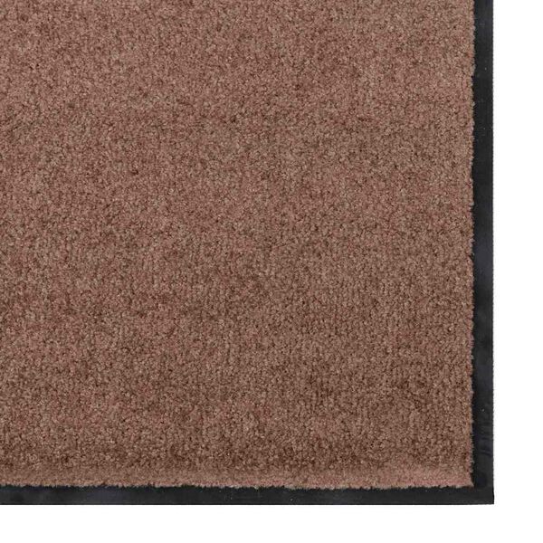 vidaXL Tapis d'entr&eacute;e Autre Marron et Noir 60 x 180 cm