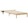 vidaXL Cadre de lit avec tables de chevet Naturel 90 x 210 cm