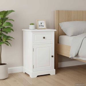 vidaXL Table de chevet bois de pin 35x32x59 cm