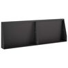 vidaXL Mur de sout&egrave;nement 2 pc 60 x 12 x 30 cm Acier Noir