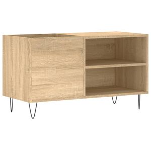 vidaXL Armoire &agrave; disques ch&ecirc;ne sonoma 85x38x48 cm bois d'ing&eacute;nierie