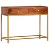 vidaXL Table console 100x35x76 cm Bois d'acacia massif