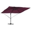 vidaXL Parasol Bordeaux 351 x 250 x 260 cm Polyester et Aluminium