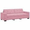 vidaXL Ensemble de Canap&eacute;s 3 pcs Rose 221 x 80 x 80 cm Velours