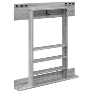 vidaXL Support de queue de billard Bois d'ing&eacute;nierie 93 x 12 x 103 cm
