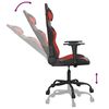 vidaXL Chaise de jeu de massage Noir et rouge Similicuir