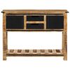 vidaXL Table console 100x35x75 cm bois de manguier massif