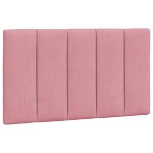 vidaXL Coussin de t&ecirc;te de lit Hanko rose 80 cm velours